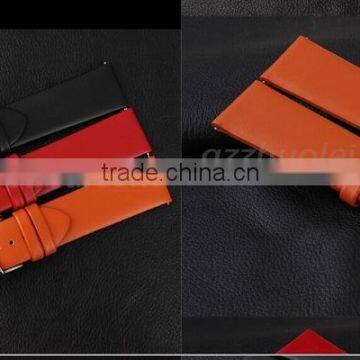 Hotesale 22mm Genuine Calf Leather Men and Women's Watch Strap Wholesale 1PCS photo-2