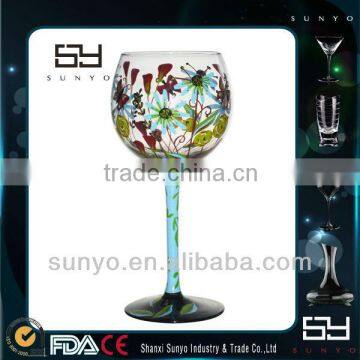 Hot Sale Handmade Painted Wine Glass Patterns/Goblets