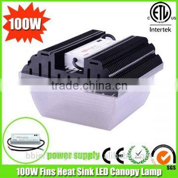 high lumen 100w retrofited led canopy lights with 3 years warranty