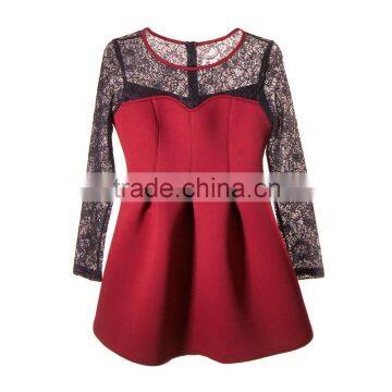 Korean Style See Through Neoprene Cocktail Dress