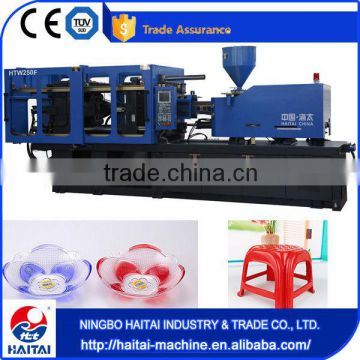 high injection pressures 250 tons horizontal injection machine molding