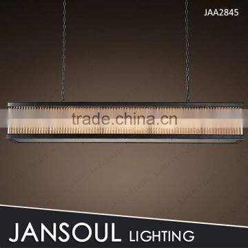 1.8m width modern black crystal lamp on sale