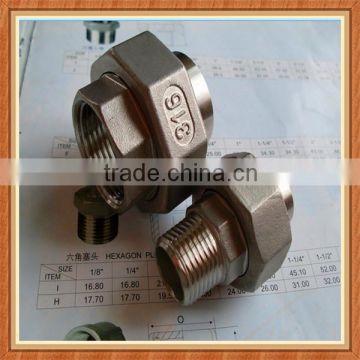 ss304 stainless steel union