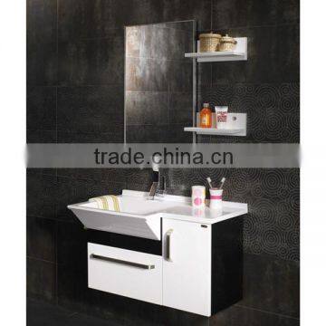 Bright Lacquered Wall-mounted Bathroom Vanity Cabinet