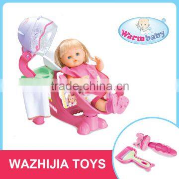 New arrival beautiful shampoo chair reborn baby kits with hair tools