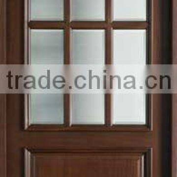 12 Lites Glass Panel Doors Design With Raised Moulding DJ-S5311M