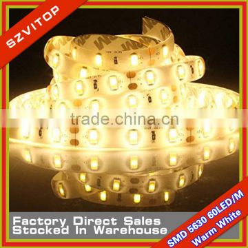 SV Warm White SMD 5630 Led Flexible Strip 300Led 5 Meter Waterproof IP65 DC 12V Brighter than SMD 5050 China Seller