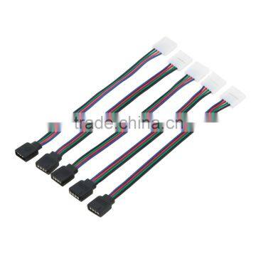 5Pcs 4pin PCB Board Connector Wire 13cm LED RGB Light Strips 4 pin Connector Wire Cable For SMD 5050 RGB LED Strip/Light/Module