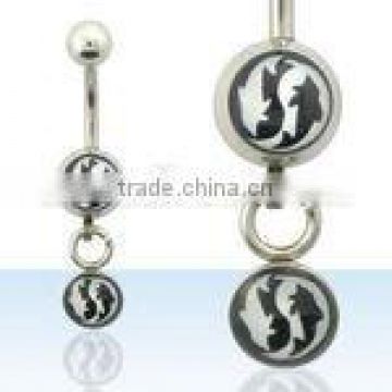 double dangling dolphin logo balls