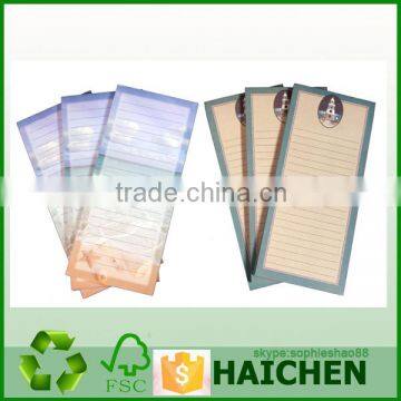 Custom Magnet Paper Notepad/ Magnetic Memo Pad