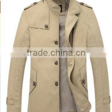 100% cotton high quality men's wind jacket