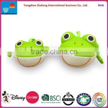 Plush Frog baby bath sponge? Wholesale bath sopnge