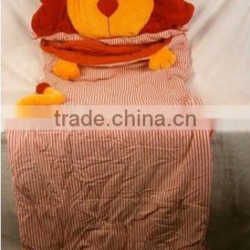 children kids baby cartoon portable sleeping bag/ Kids lion shape Sleeping Bag