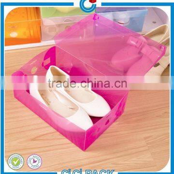 Retail inventory clear plastic packing carton for shoes from cicpack company