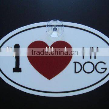 eco-friendly car window sign easy to hanging (M-CS023)