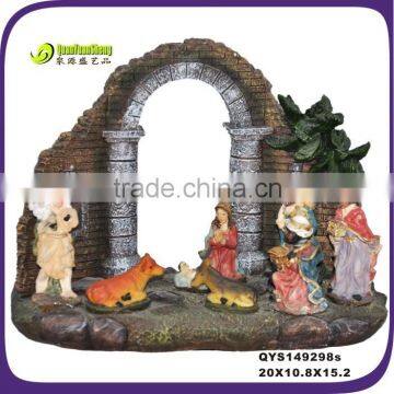 Wholesale resin tradition nativity sets for christmas ornament