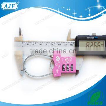 AJF 3 Digits Promotional T-shirt Shaped Luggage Travel Combination Padlock photo-5