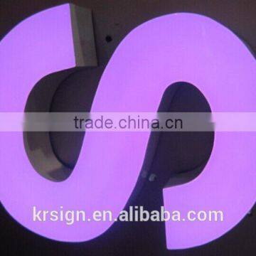 OEM Customized Outdoor Advertising Display Epoxy Resin Led Frontlit Letter Resin Wall Letters Quality Choice photo-3