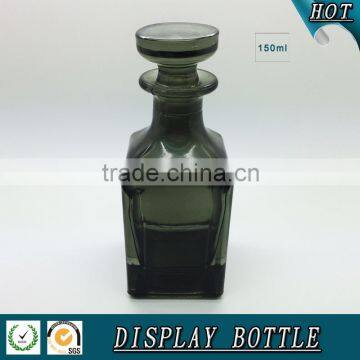 150ml black colored square glass perfume display bottle                        
                                                Quality Choice