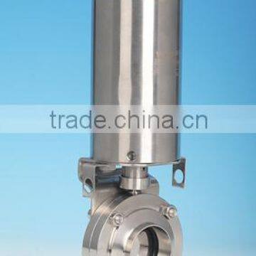 Stainless steel sanitary pneumatic valve