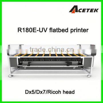 Double DX5 UV Flatbed Printer Have Roll To Roll & Flatbed Together With DX7 Head