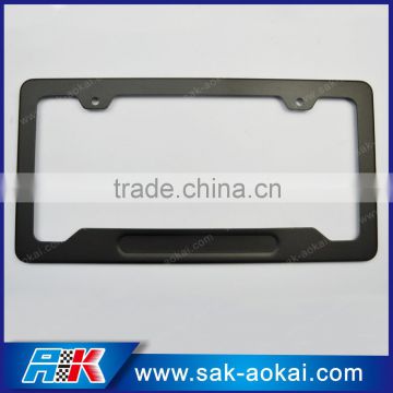 Amercian Car License Plate Frame Aluminium Black