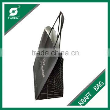 FACTORY PRICE BLACK COLOR PAPER BAG WITH SEAL