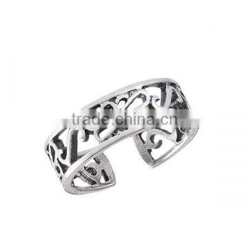 925 Sterling Silver Personalized Make Butterfly Toe Ring