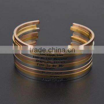 Technology 2016 Rose Gold Engraved Bracelet Stainless Steel photo-3