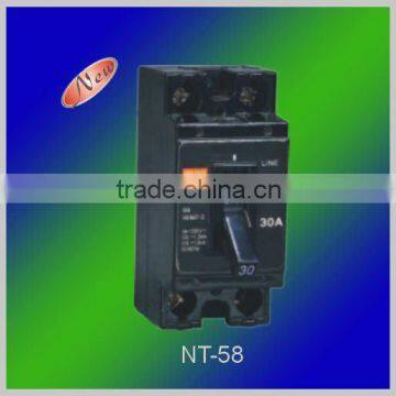 Black mini circuit breaker ( MCB, CB, circuit breaker )