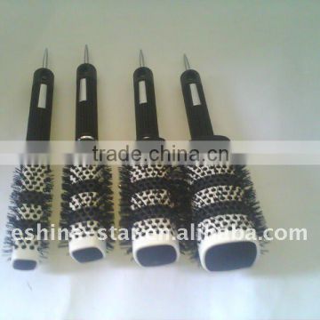 square style rotating ceramic hair brush