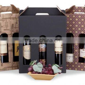 Wholesalw Kraft Wine Glass Gift Paper Cardboard Packaging Box