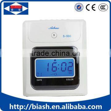 card punch time recorder attendance machine for employee