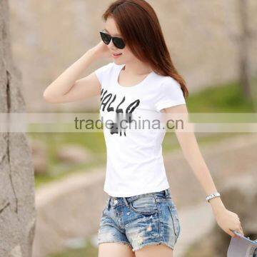 Adult New Fashion Women Print T Shirt Custom