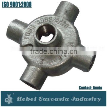 Galvanized Malleable Iron four Way and Outlet Conduit Box