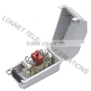 termination box with protection or 1 pair distribution box for subscriber terminal block system or mini station