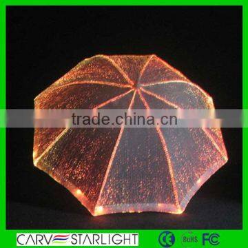 2015 hot sale led optic fiber luminous led flying umbrella