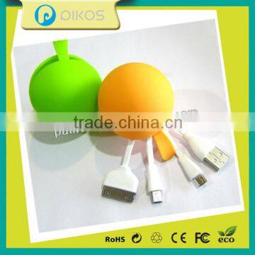 Ball Shape 4 in 1 Usb Charging Cable and Data Cable
