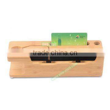 Top Selling Multifunctional Wood Display Case Charging Cradle for IPhone and Apple Watch photo-5