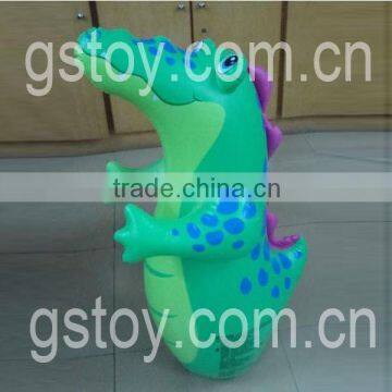 PVC inflatable plastic dinosaur toys crocodile tumble