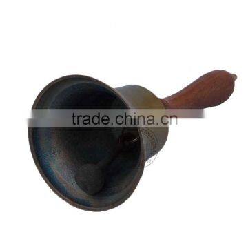 BRASS ANTIQUE SHIP BELL - HAND BELL - NAUTICAL BELL MANUFACTURER photo-3