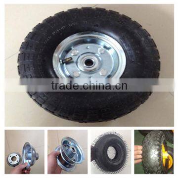 China industry of 10 inch small pneumatic rubber wheelbarrow wheel