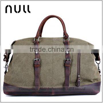 Canvas and Top Layer Cow Leather Big Size High Quality Sport Fashional Sports Gym Bag