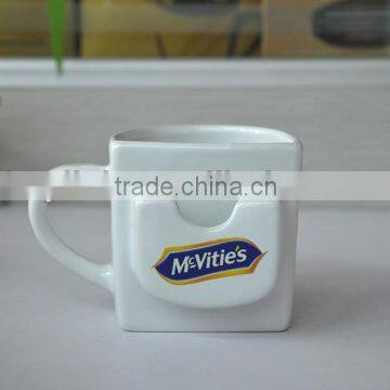 Keylink promotional stoneware biscuit mug with logo