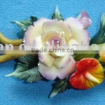 ceramic flower,porcelain flower decoration