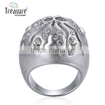 Treasure Factory 2015 New Design Rings Silver Jewelry Hollow Out Spider Shape Set Auger Alloy Ring photo-3