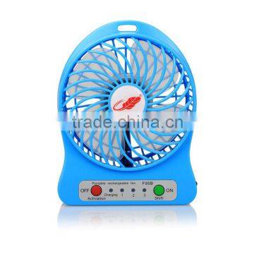 portable mini fan with battery for camping or travelling