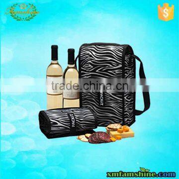 new design non woven insulated portable wine cooler bag