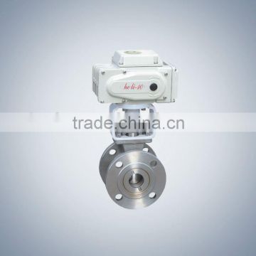 electric adjustable ball valve with actuator