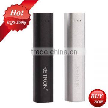 New lipstick mobile power bank 2600mah for samsung galaxy s6